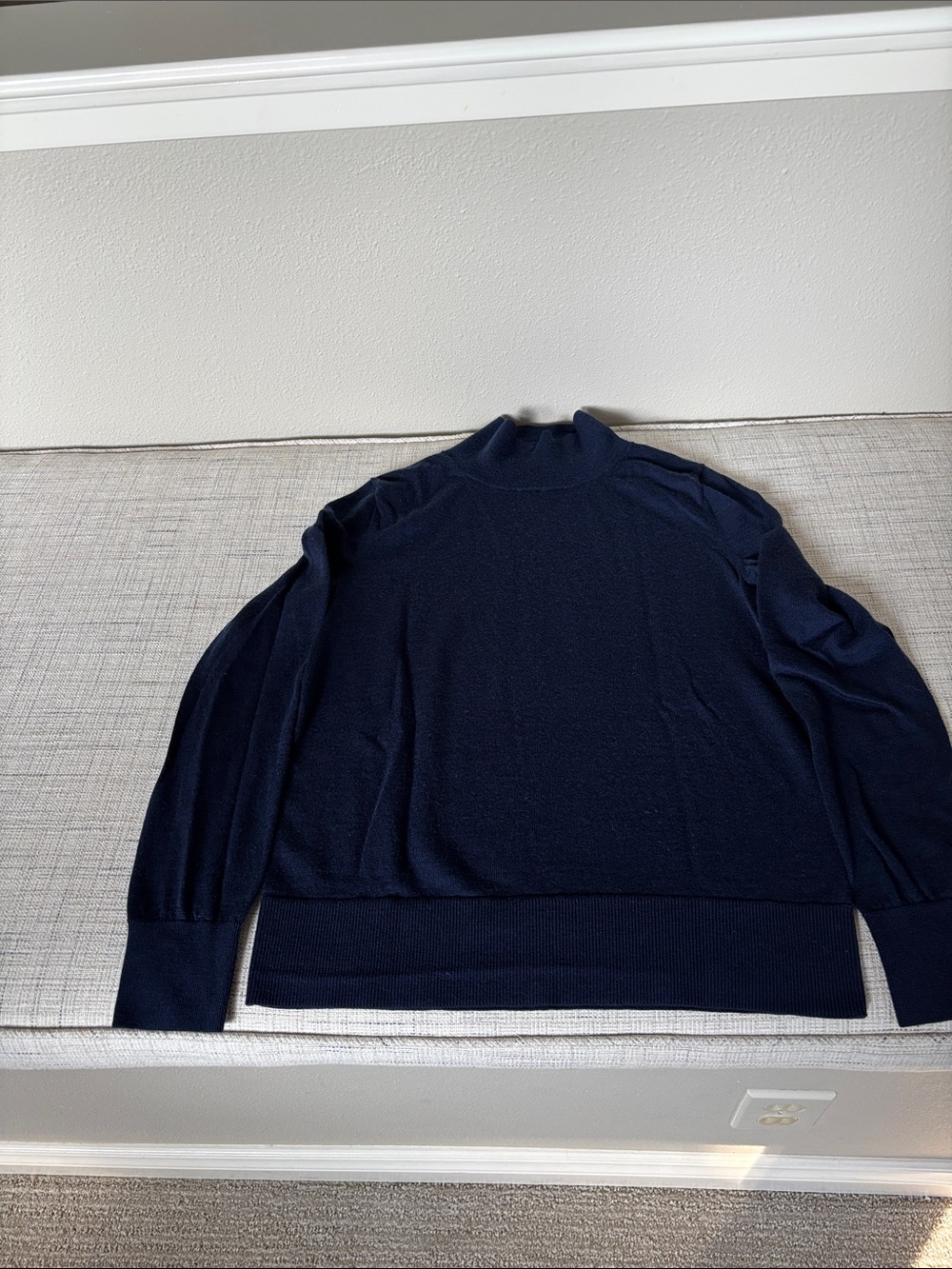 Women’s Banana Republic Factory Navy Mock Neck Merino Sweater
